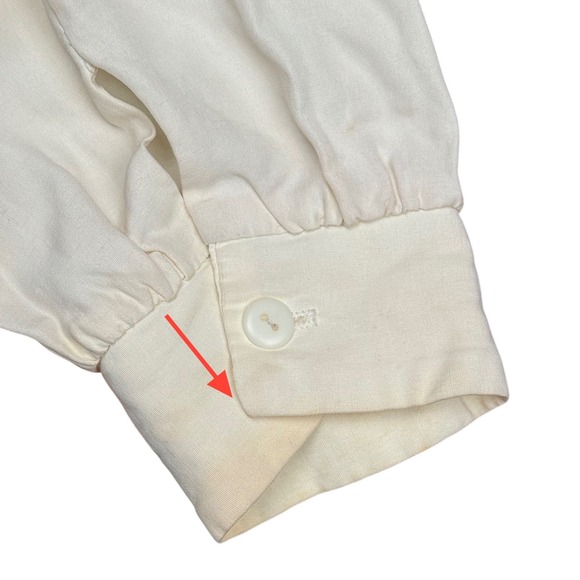 Bobbie Brooks Vintage Blouse Size 20 Abstract Print Puff Sleeve USA Made - Picture 8 of 10